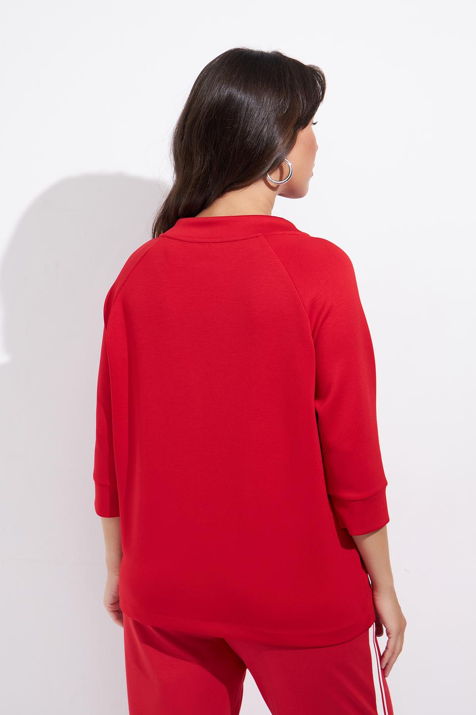 Пуловер Olsen красный с вышивкой