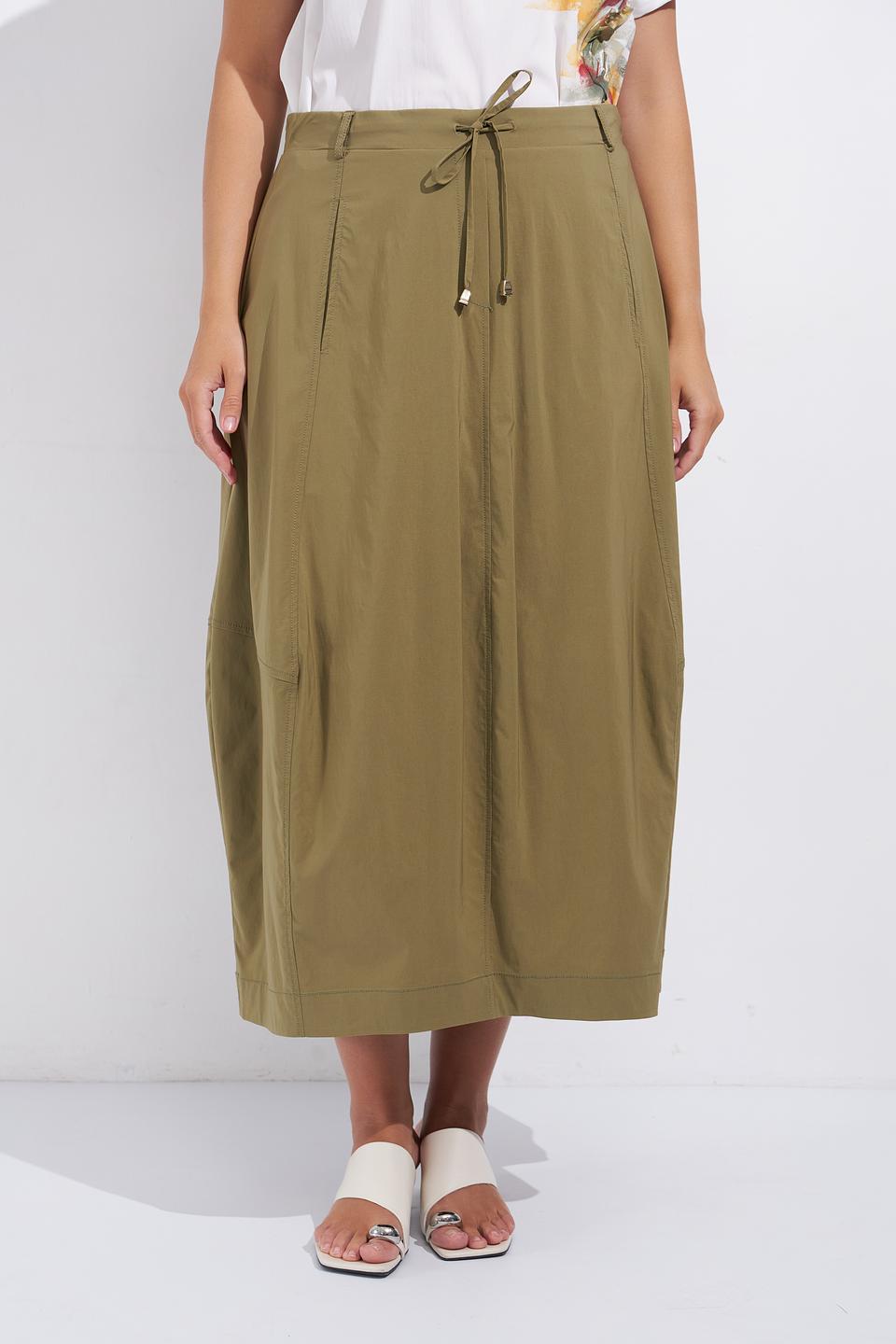 Юбка Gaia хаки с завязками