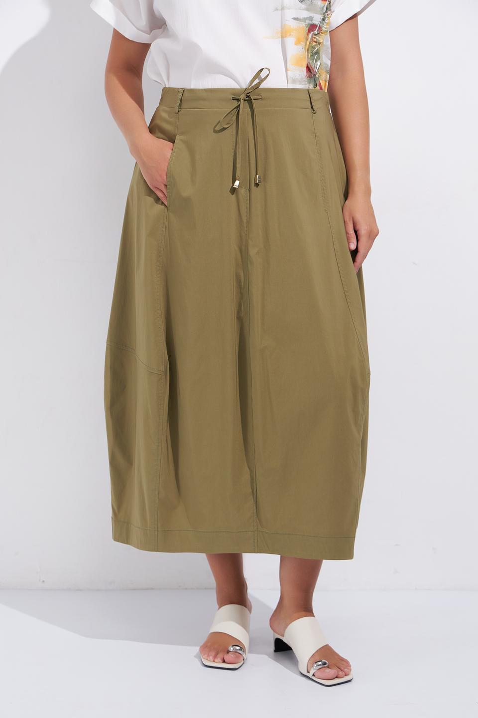 Юбка Gaia хаки с завязками