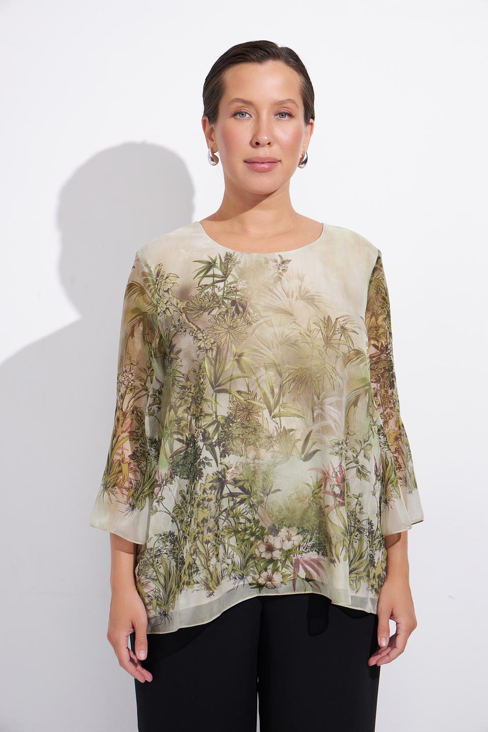 Блуза Gaia с тропическим принтом
