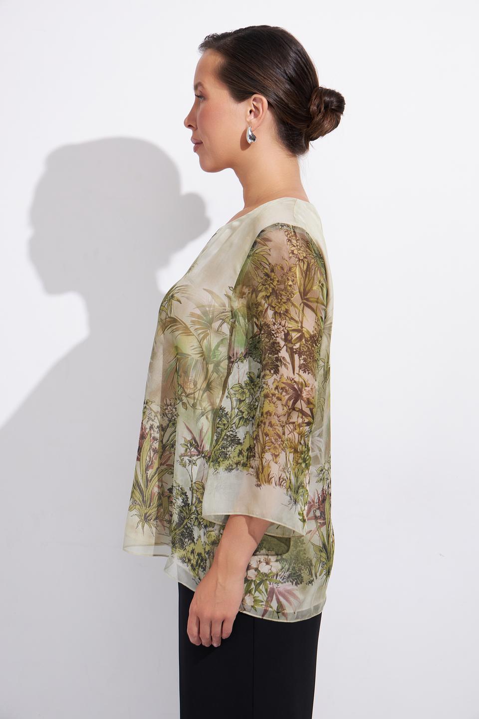 Блуза Gaia с тропическим принтом