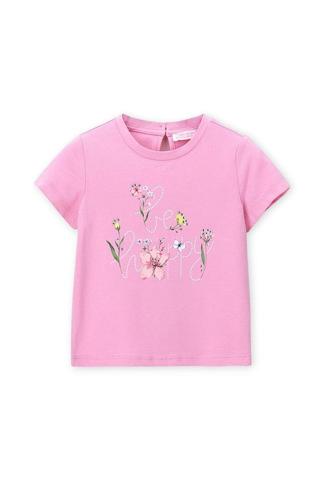 Футболка Original Marines розовая с аппликацией