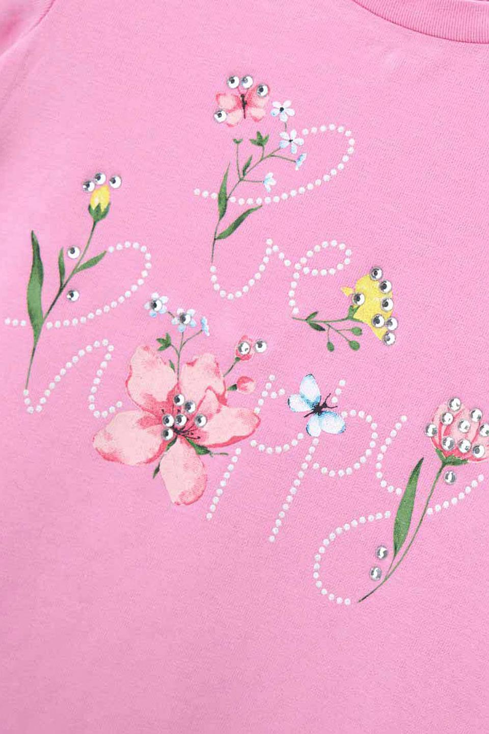 Футболка Original Marines с цветочным декором