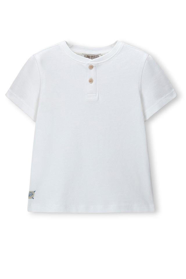 Поло Original Marines белое с пуговицами