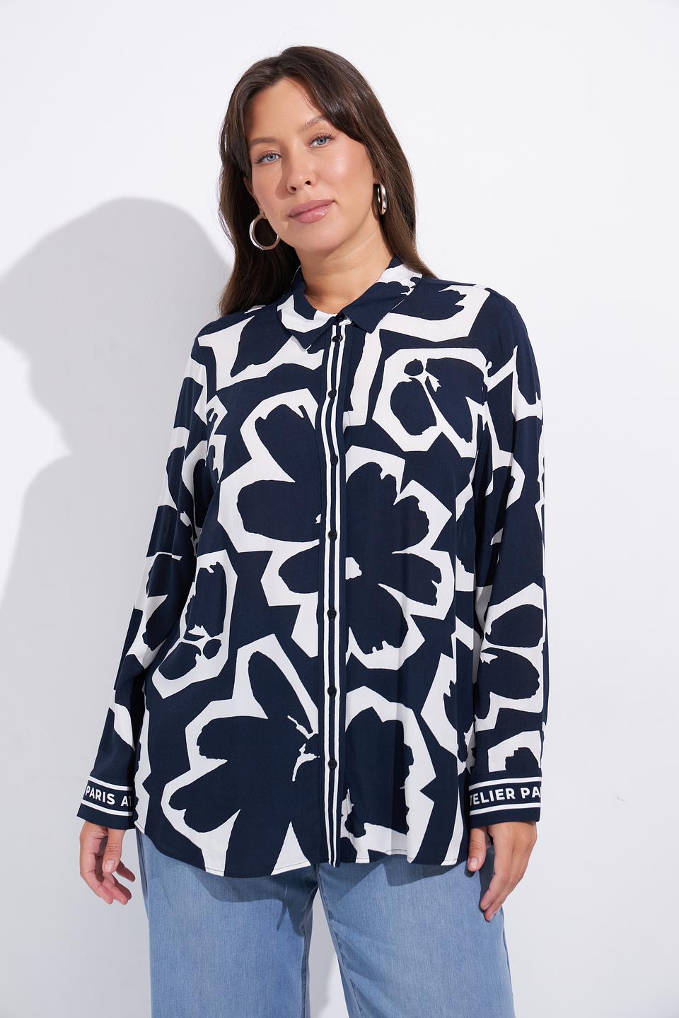 Блуза Via Appia с цветочным принтом