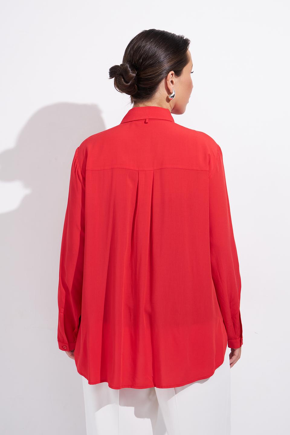 Блуза Via Appia красная с 3/4 рукавом