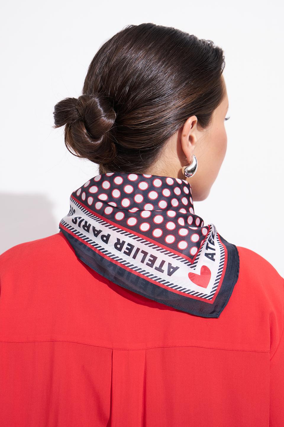 Блуза Via Appia красная с 3/4 рукавом