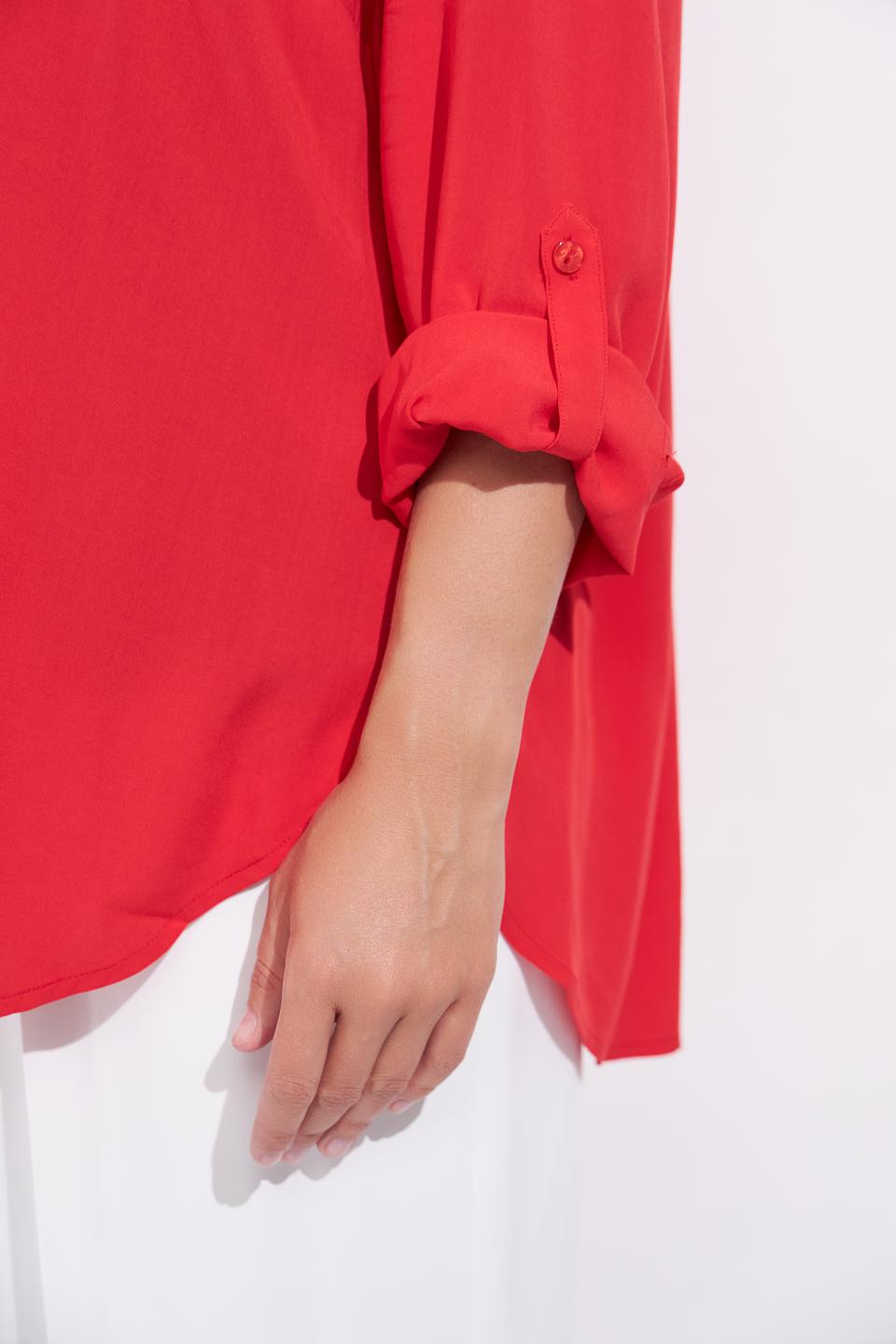 Блуза Via Appia красная с 3/4 рукавом