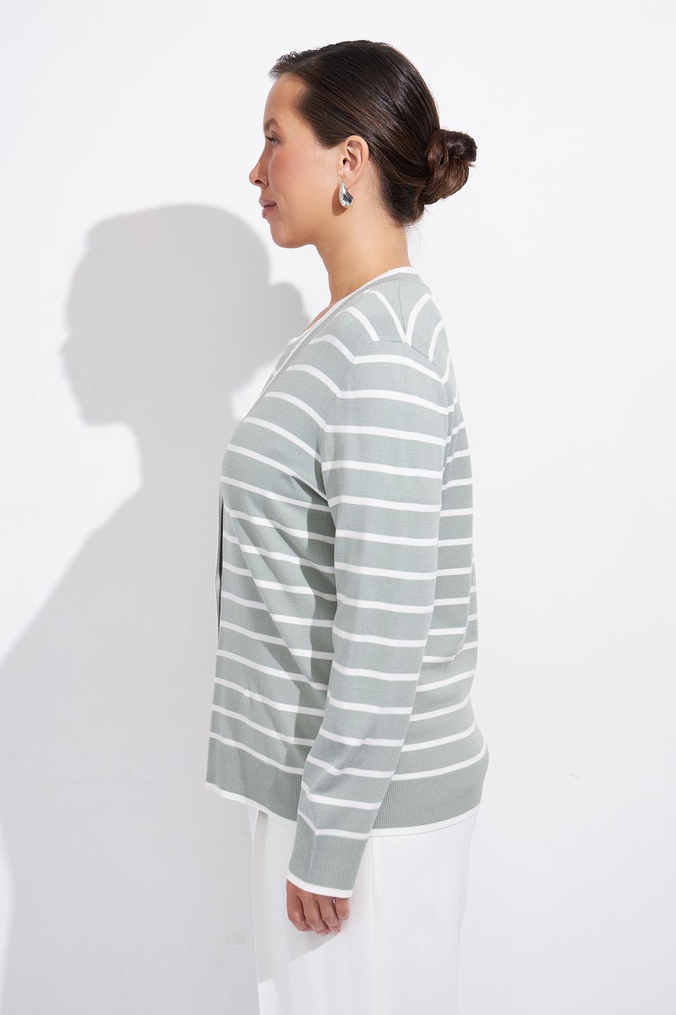 Жакет Olsen в полоску мятный