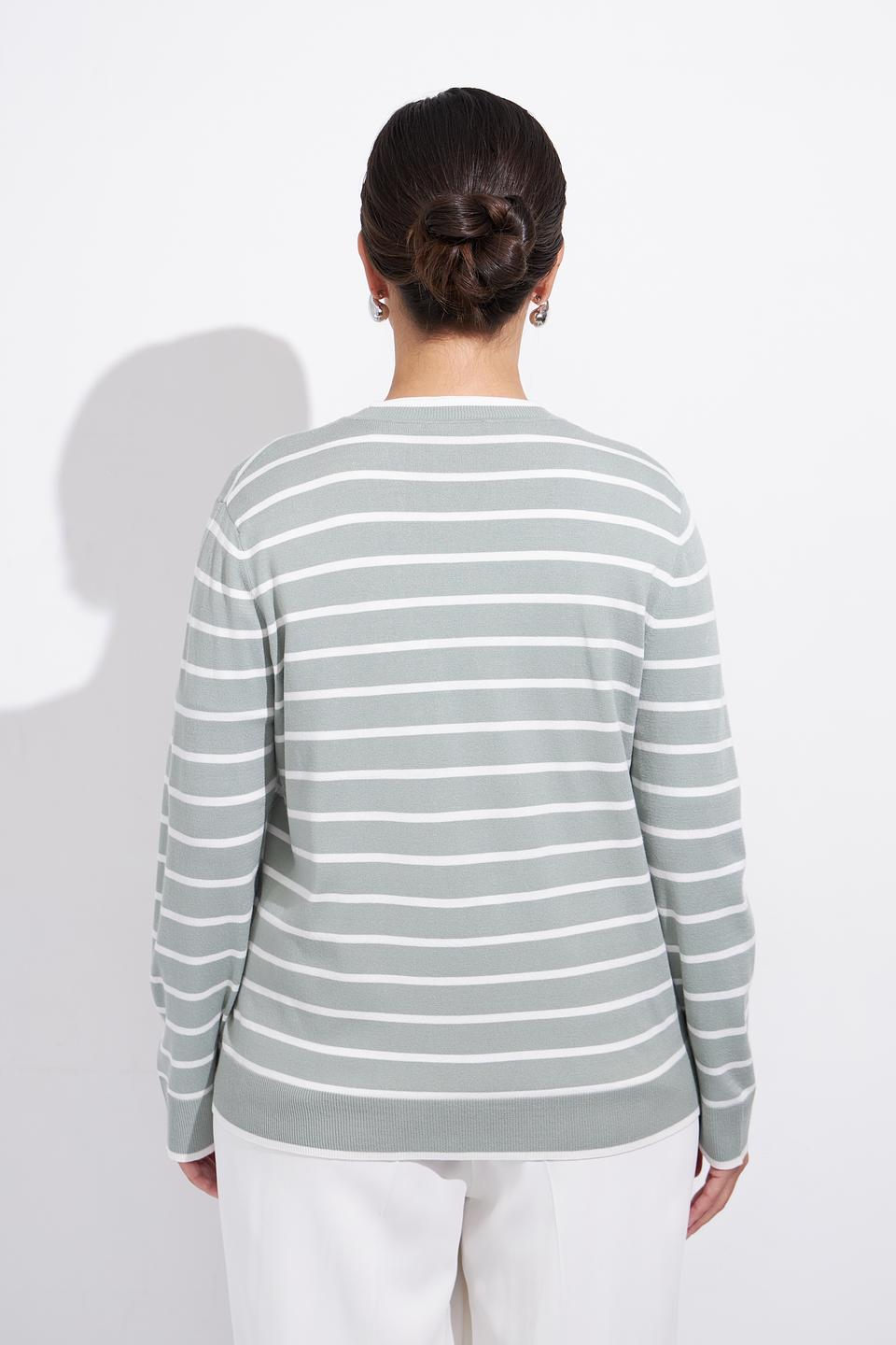 Жакет Olsen в полоску мятный