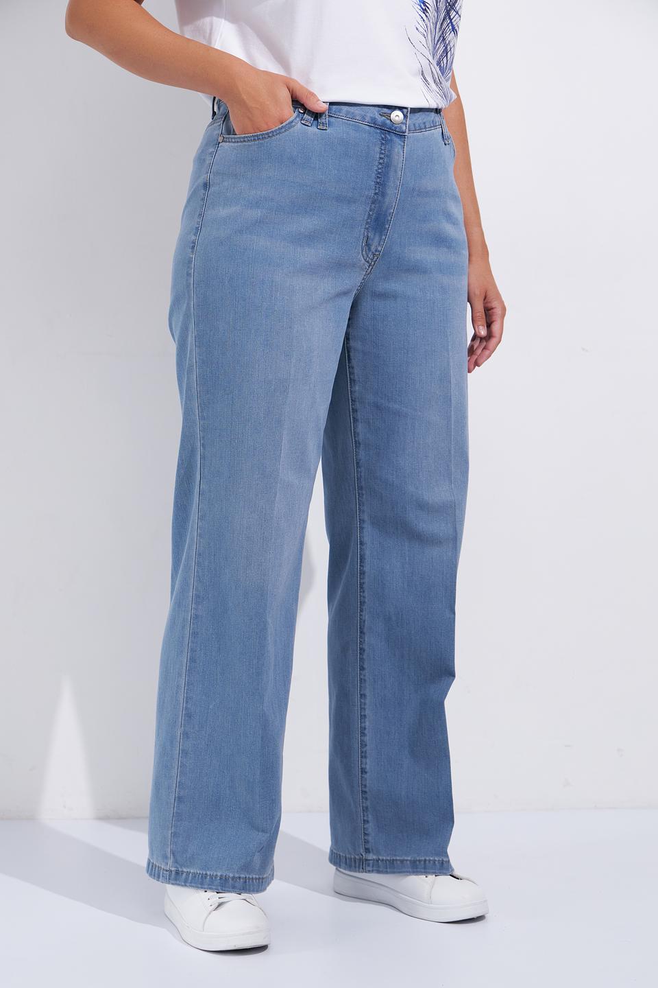 Джинсы Olsen широкие голубые