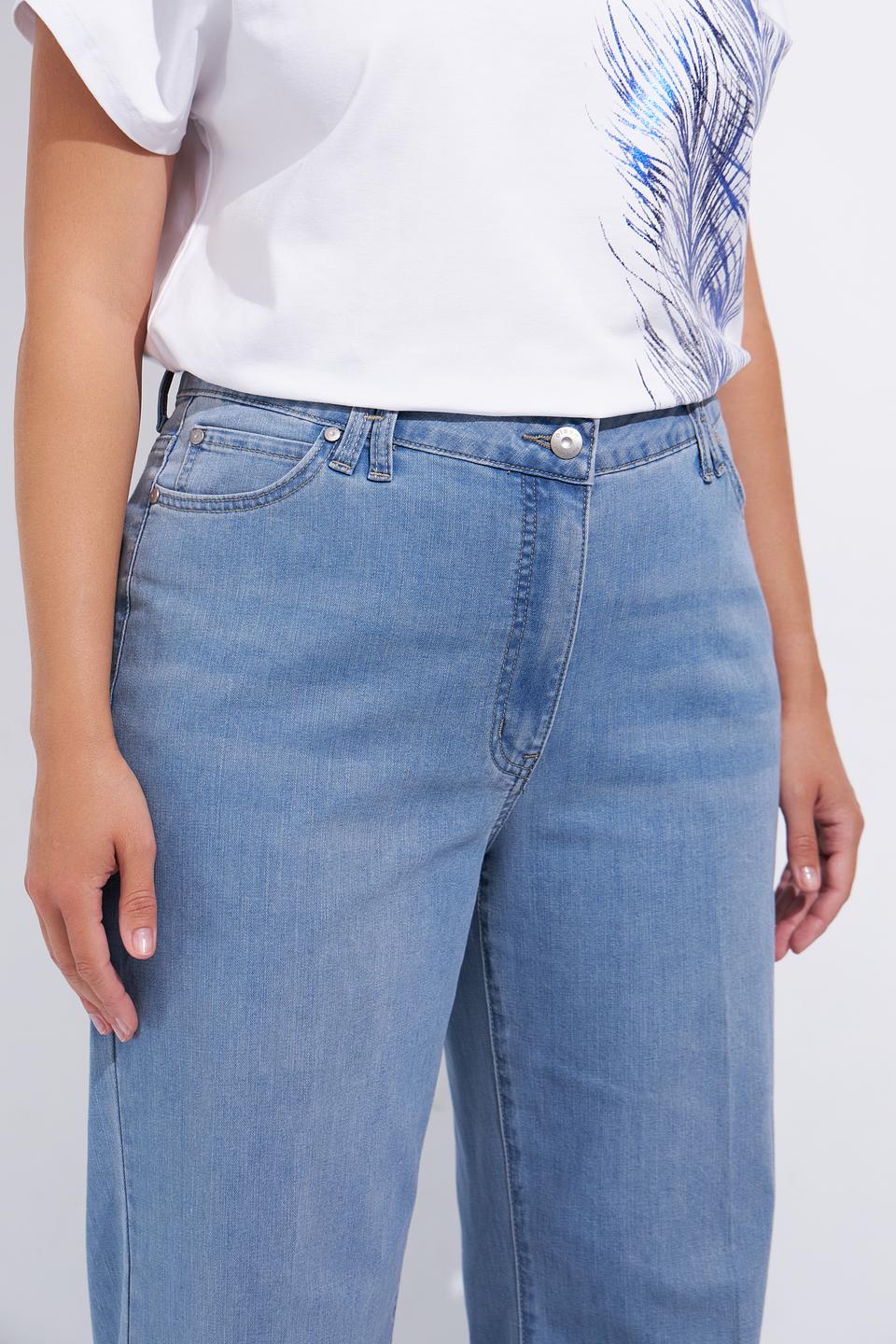 Джинсы Olsen широкие голубые
