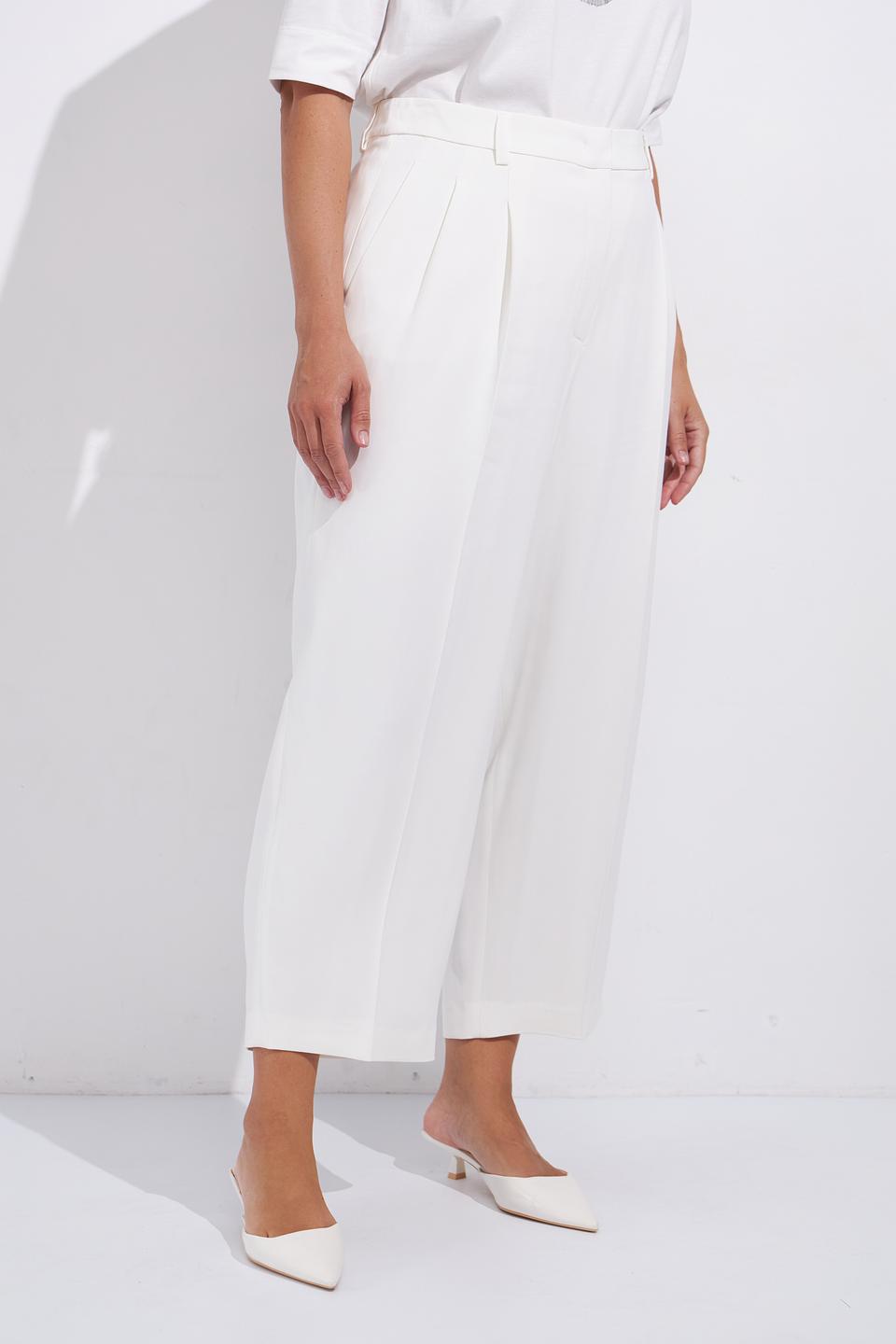Брюки палаццо Luisa Cerano белые