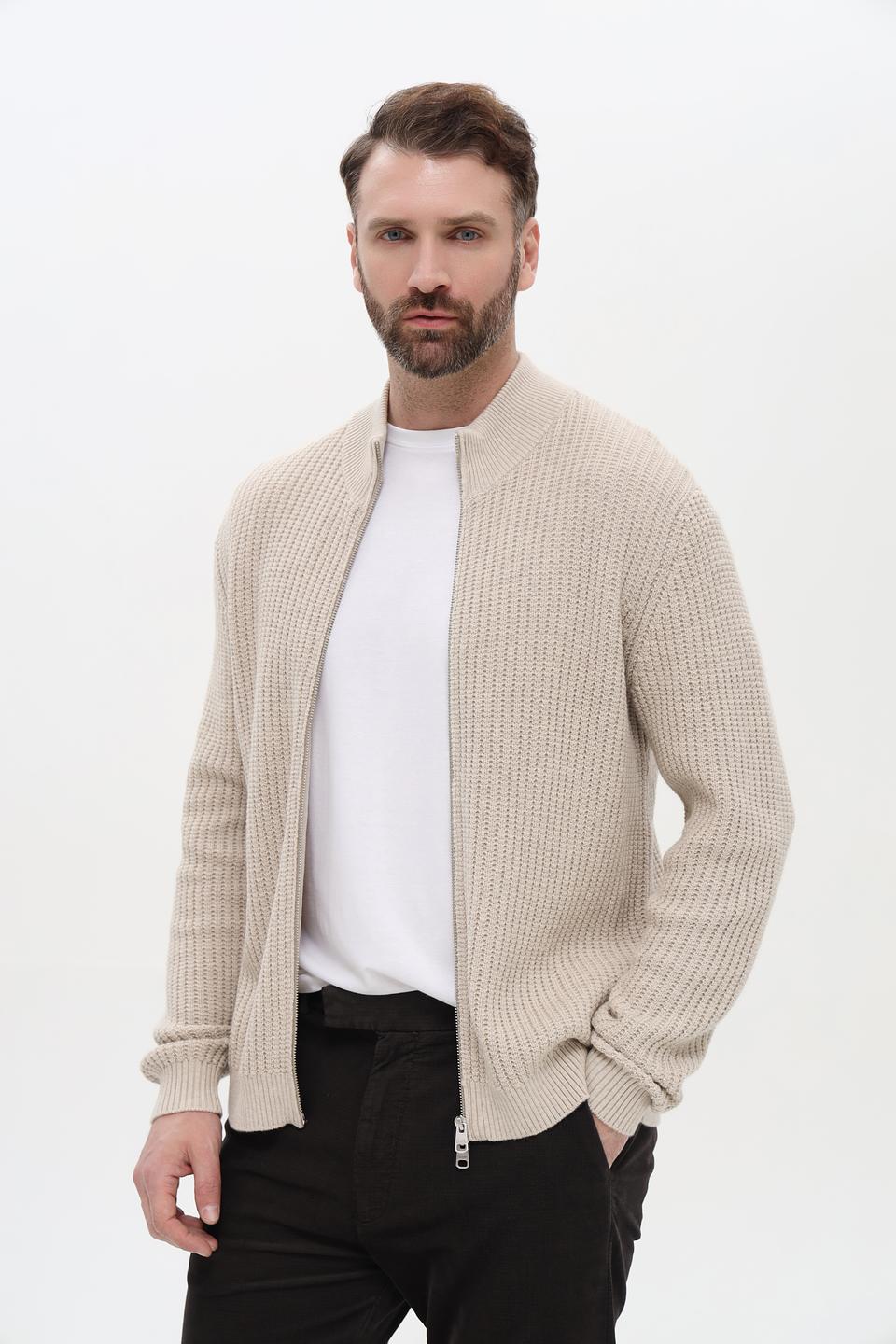 Кардиган Cinque на молнии бежевый