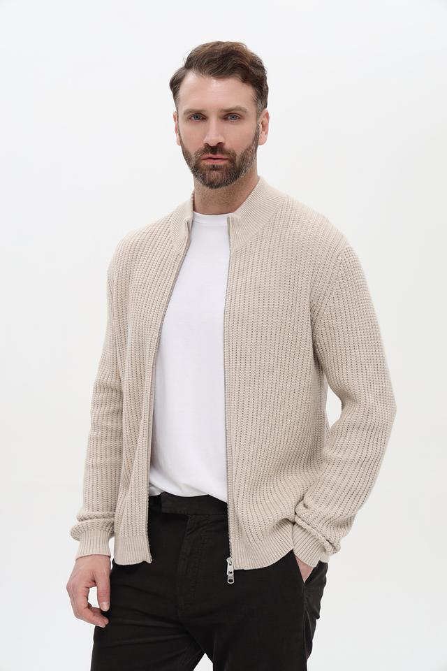 Кардиган Cinque на молнии бежевый