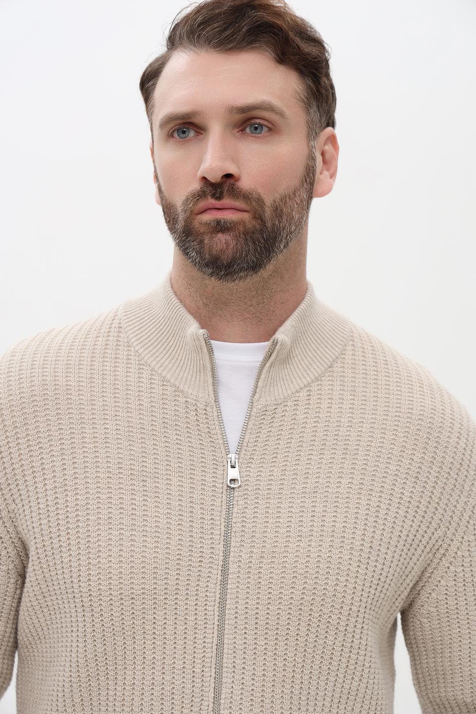 Кардиган Cinque на молнии бежевый