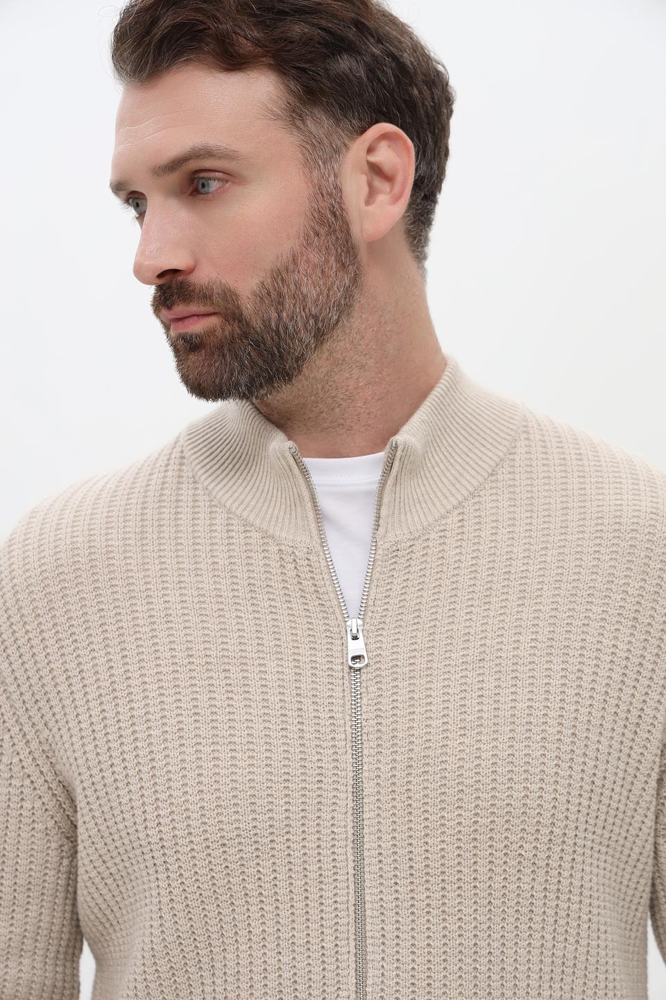 Кардиган Cinque на молнии бежевый