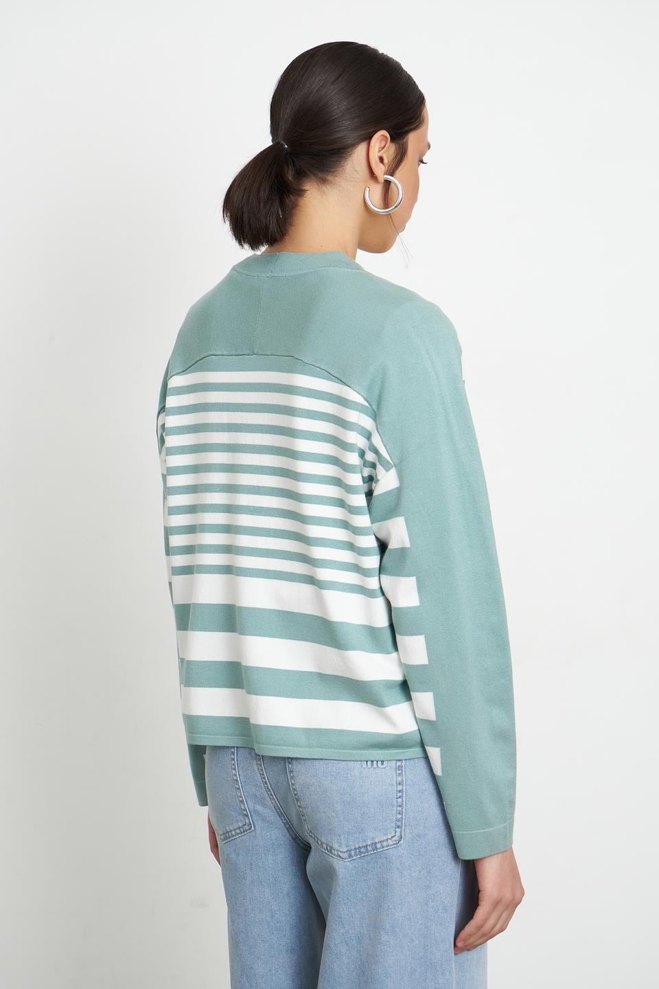 Жакет Pezzo в полоску мятный