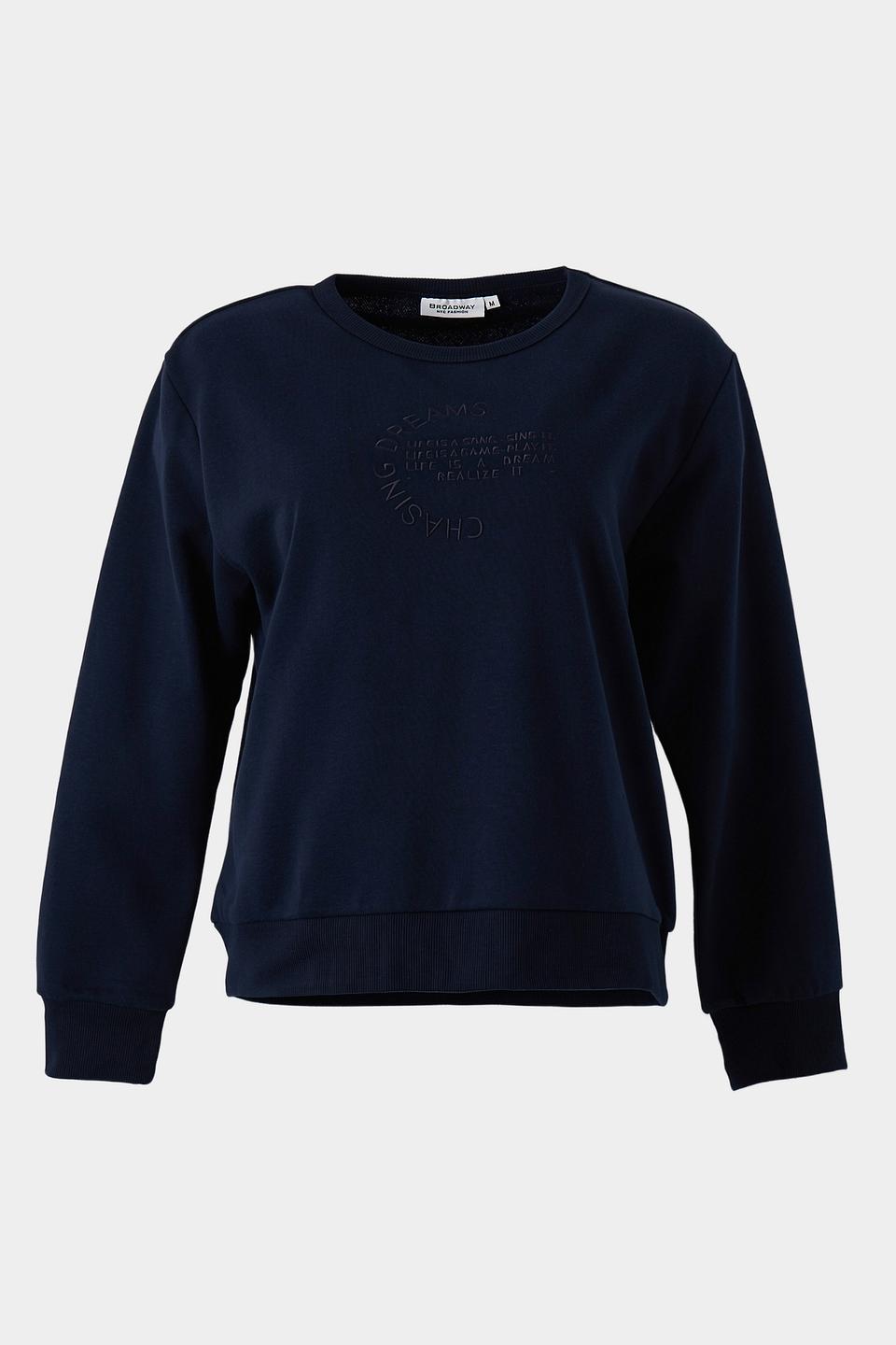 Пуловер Broadway с принтом чёрный