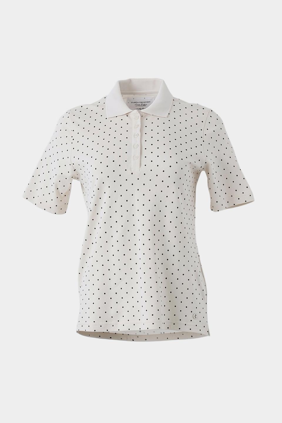 Поло Clarina в горошек