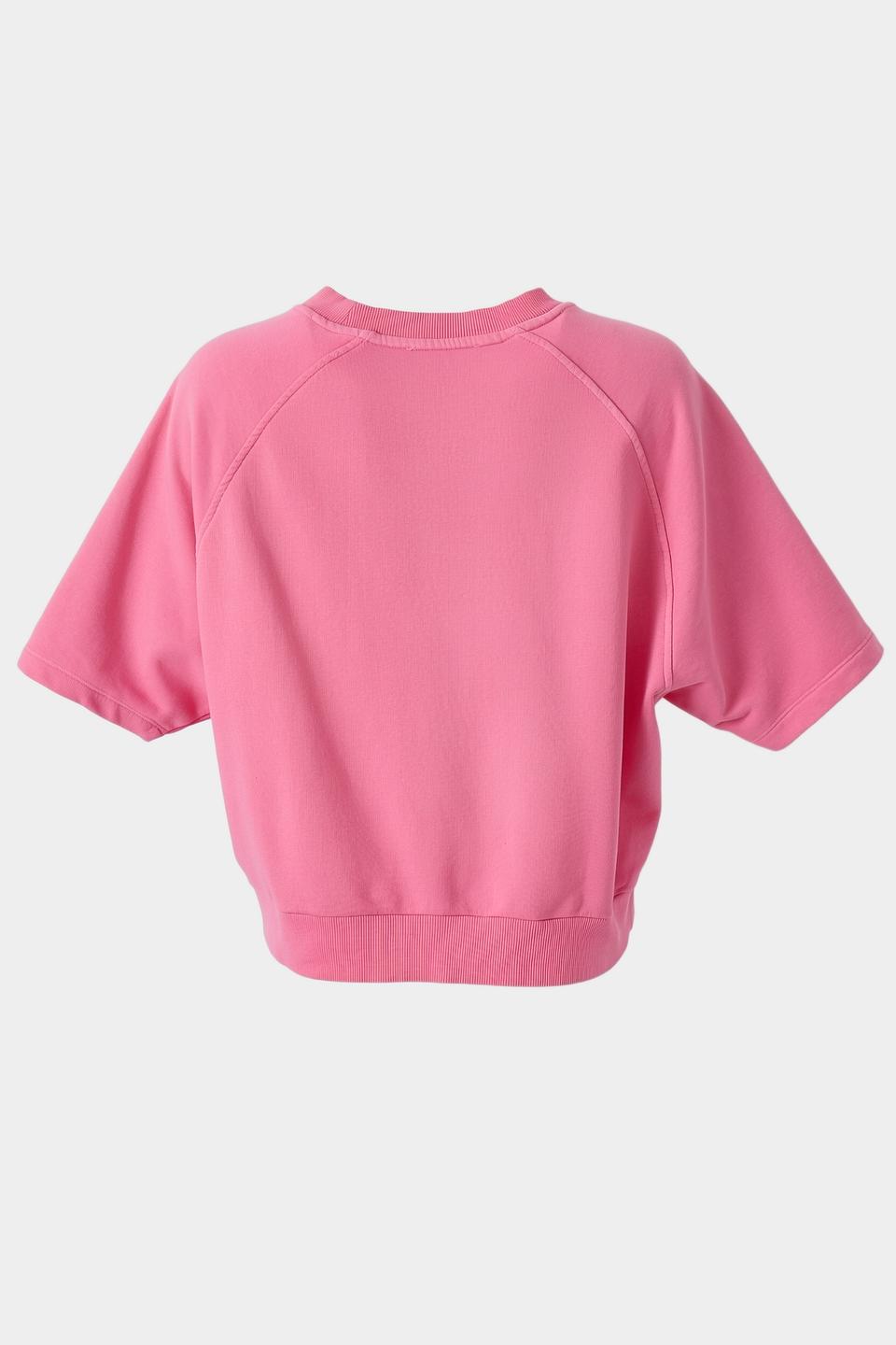 Пуловер Catnoir розовый с коротким рукавом