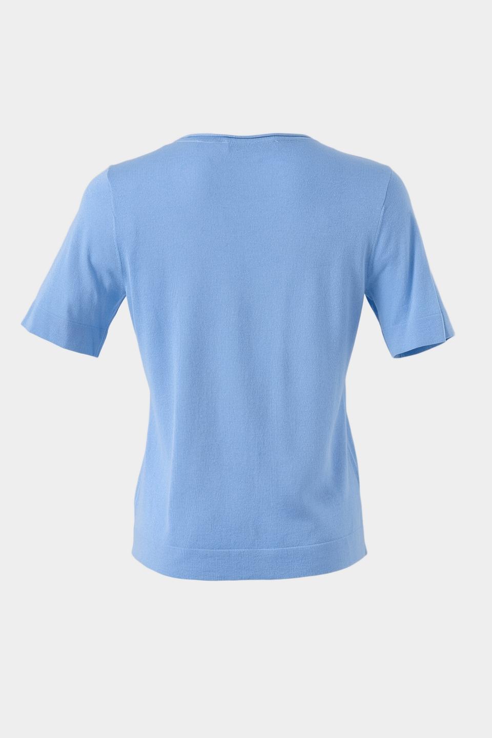 Пуловер Bianca с мерцанием голубой