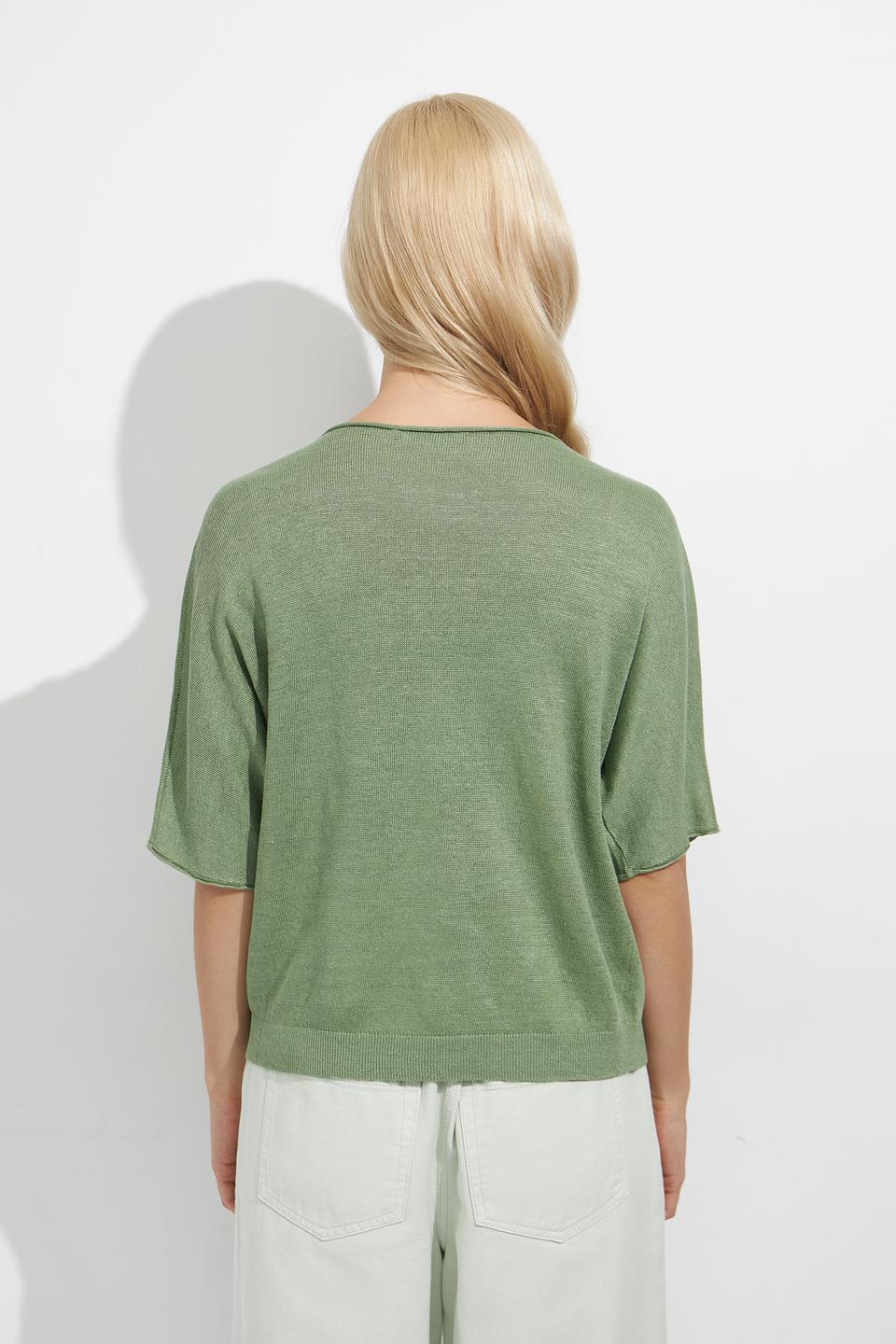 Пуловер Luisa Cerano оливковый