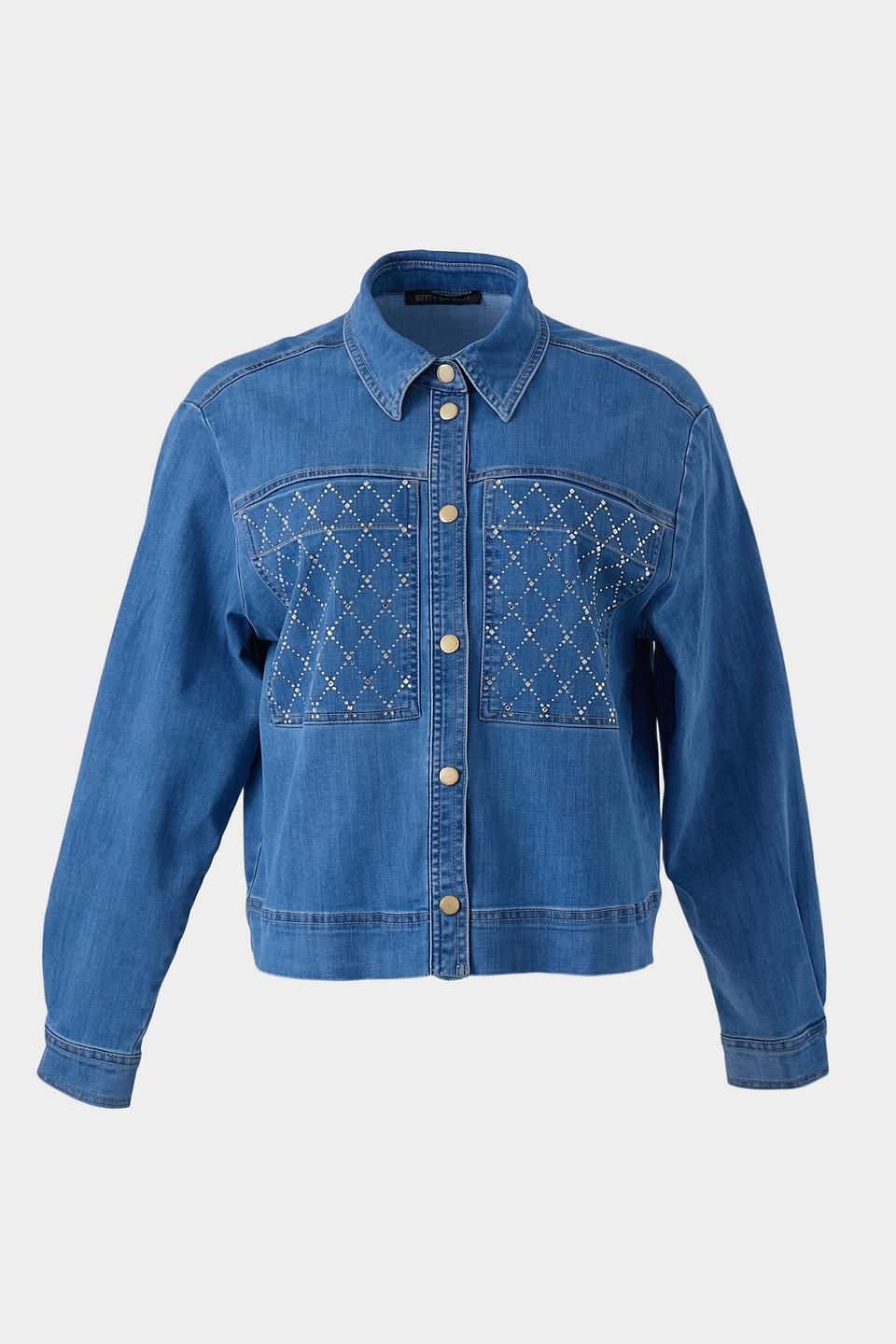 Жакет Betty Barclay деним с вышивкой