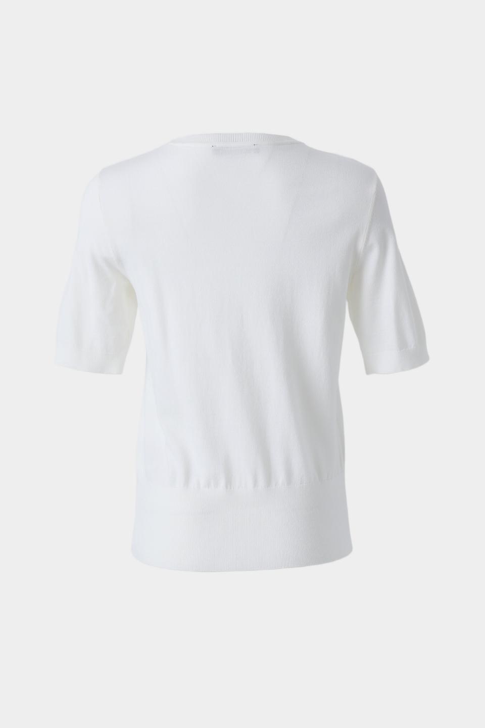 Пуловер Betty Barclay белый с коротким рукавом