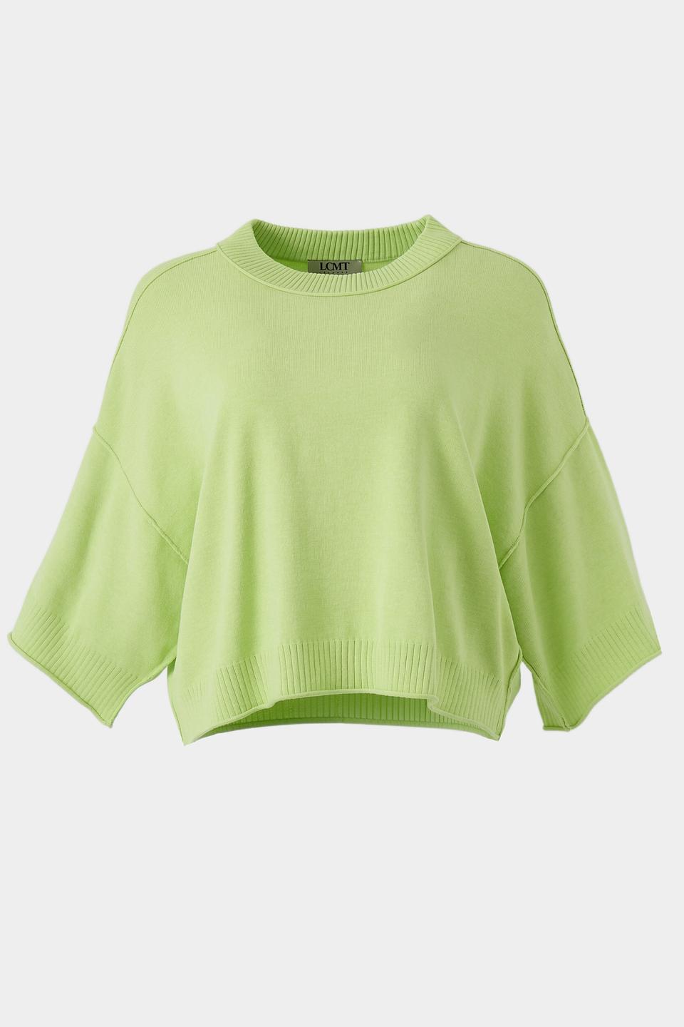 Пуловер Lecomte лайм с коротким рукавом