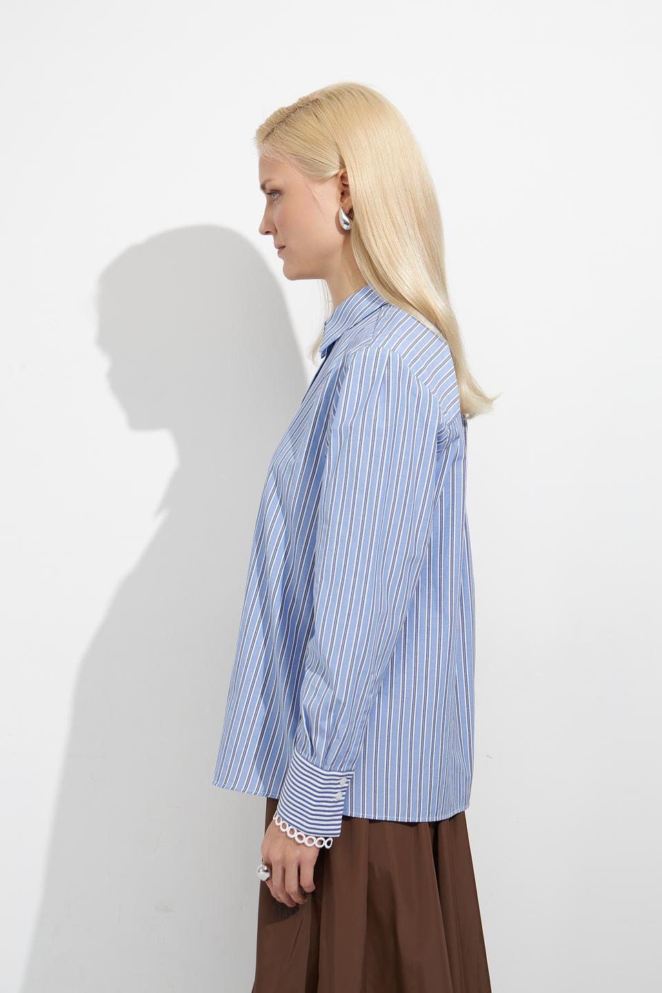 Блуза MORE and MORE в полоску