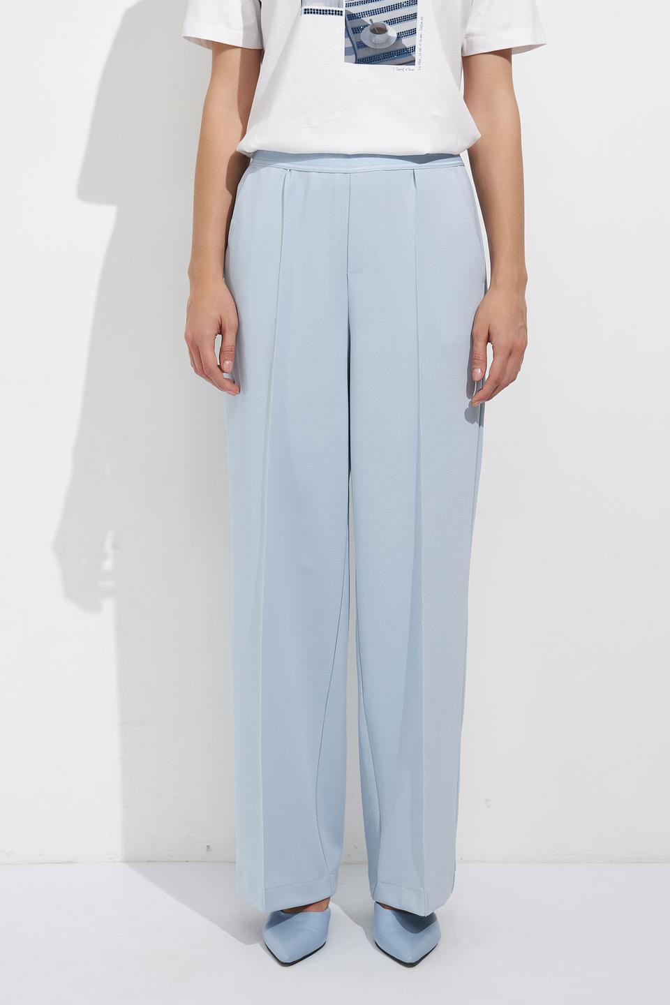 Брюки классические Oui голубые