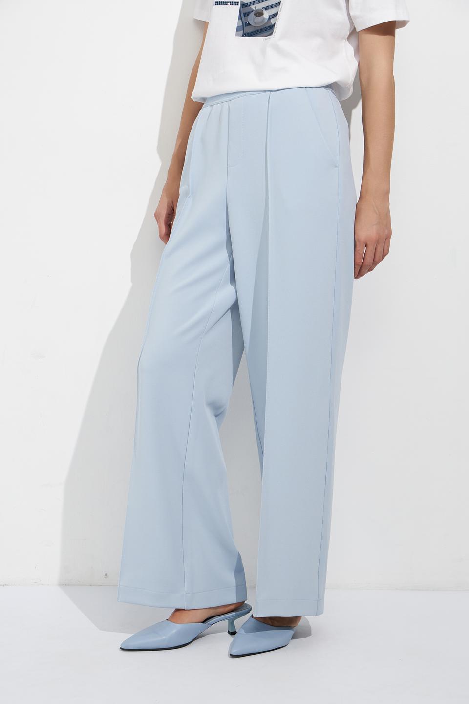 Брюки классические Oui голубые