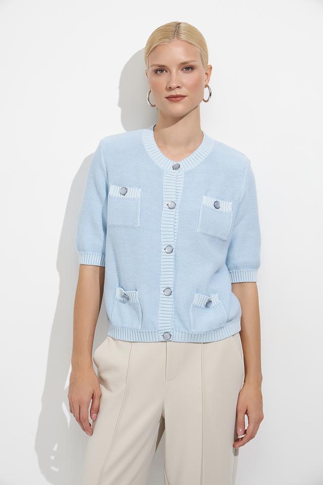 Жакет Oui голубой с карманами