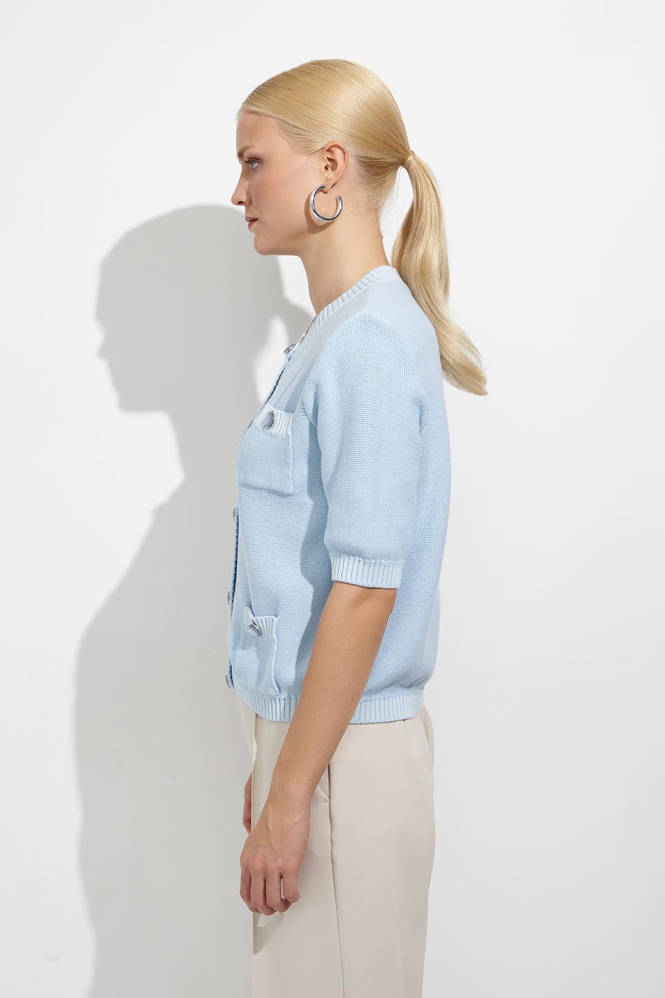 Жакет Oui голубой с карманами