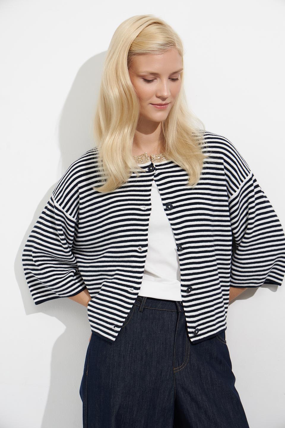 Жакет Oui в полоску