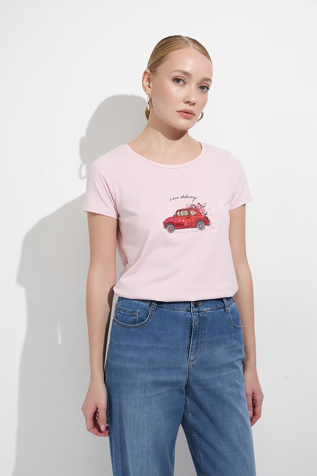 Футболка MORE and MORE с принтом