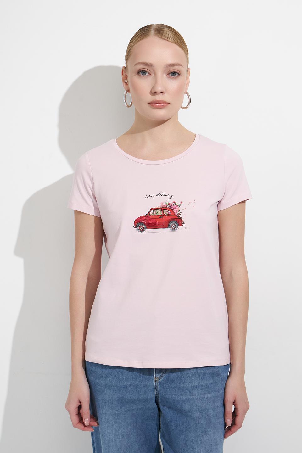 Футболка MORE and MORE с принтом