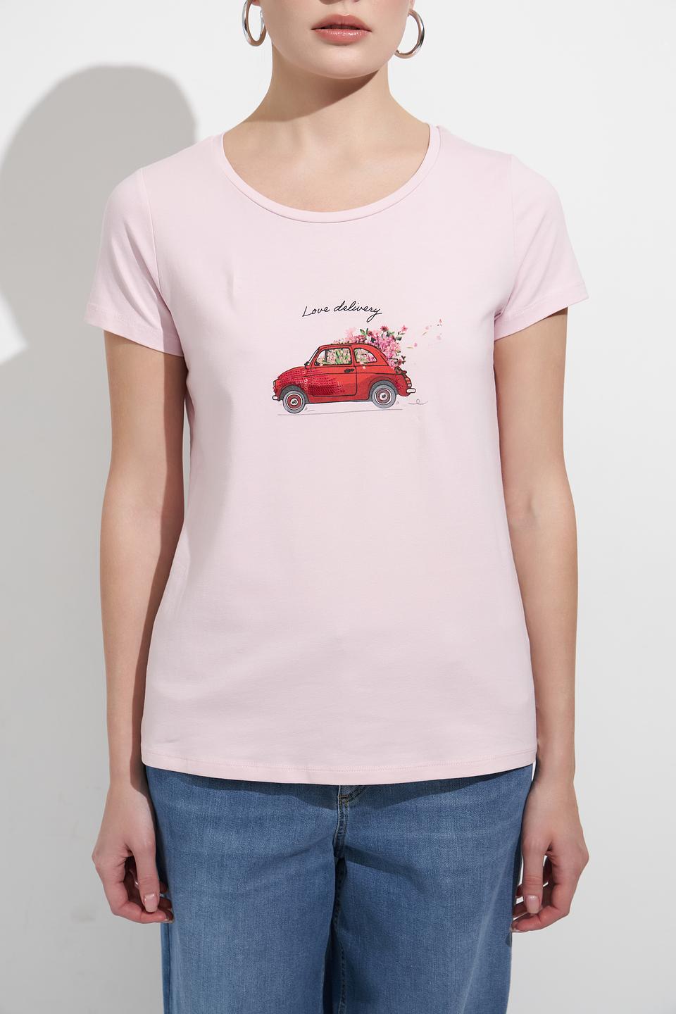 Футболка MORE and MORE с принтом