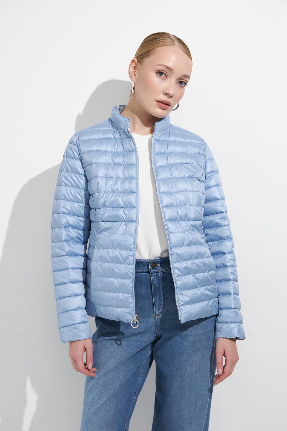 Куртка Lebek стеганая голубая