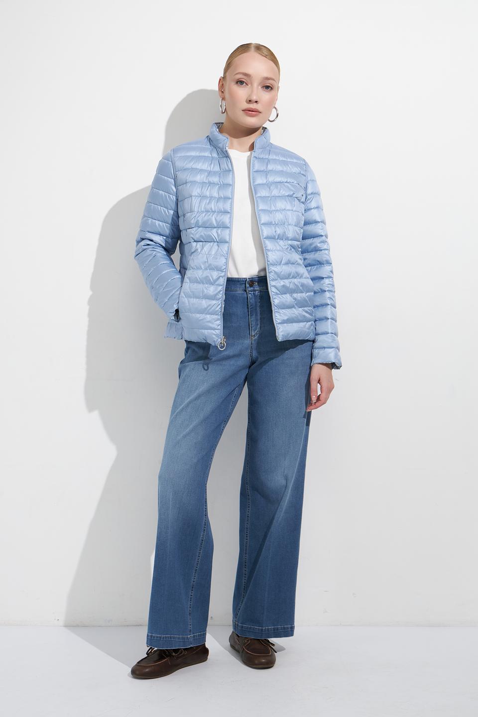 Куртка Lebek стеганая голубая