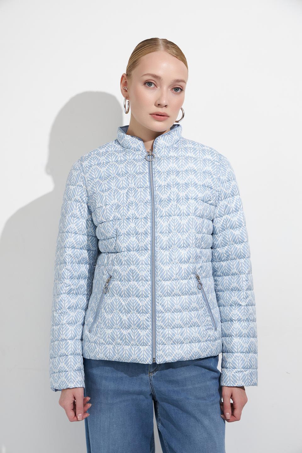 Куртка Lebek стеганая голубая