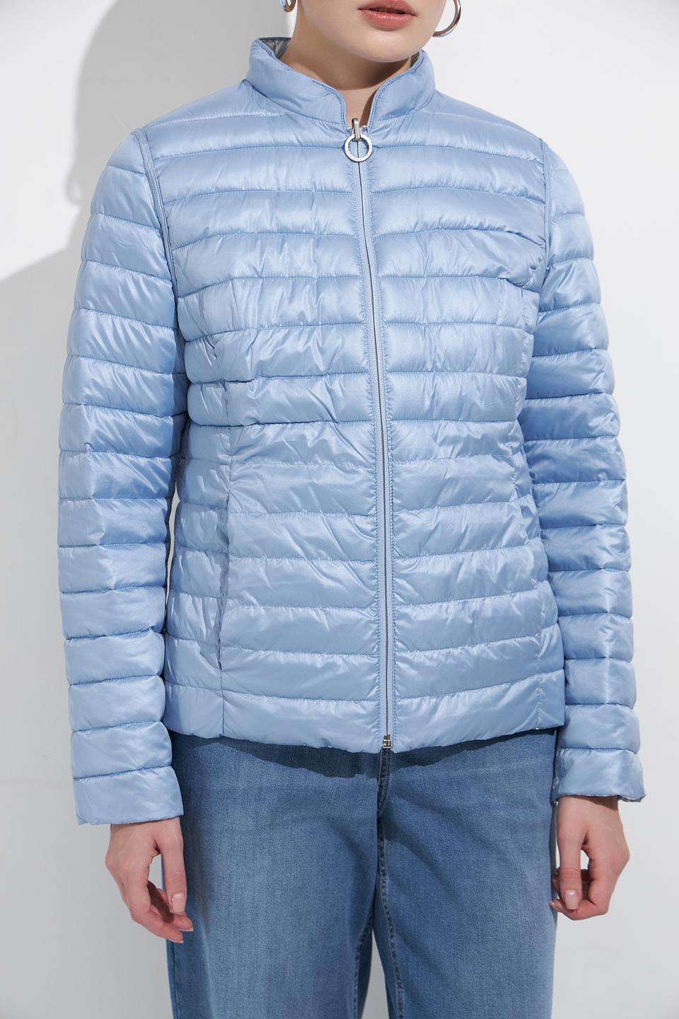 Куртка Lebek стеганая голубая