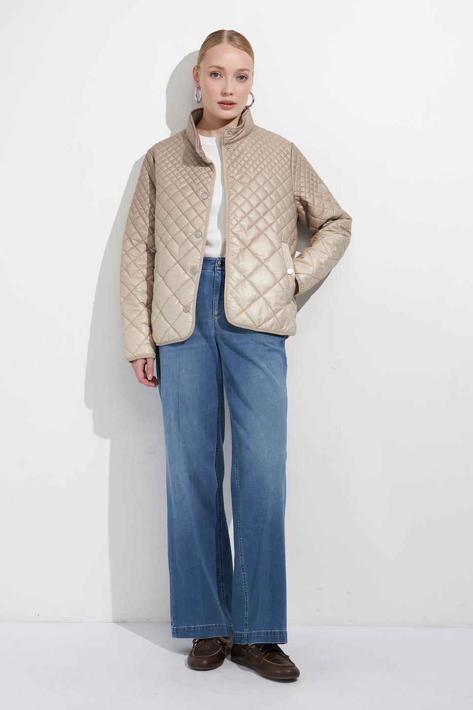 Куртка Lebek стеганая бежевая