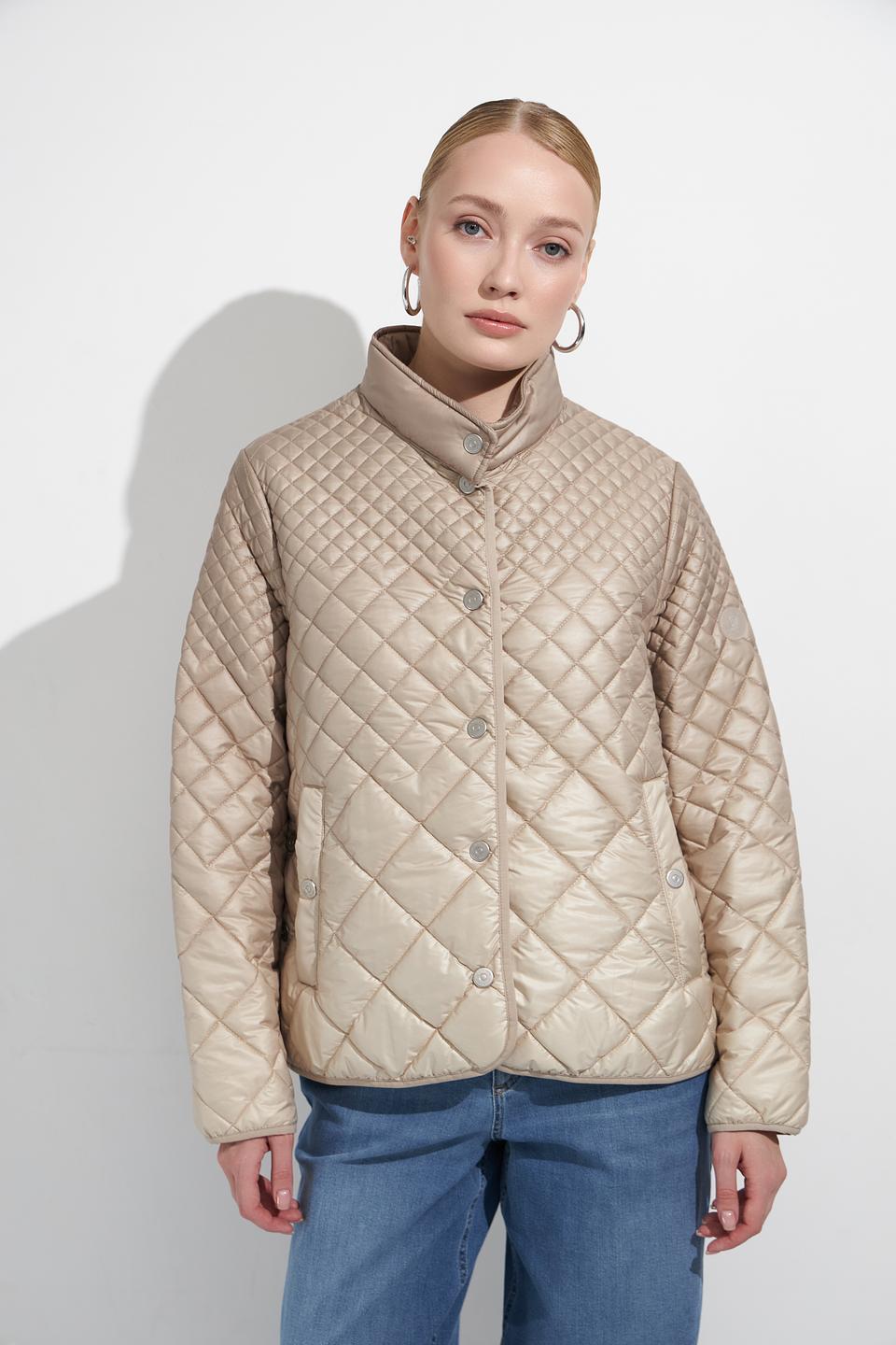 Куртка Lebek стеганая бежевая