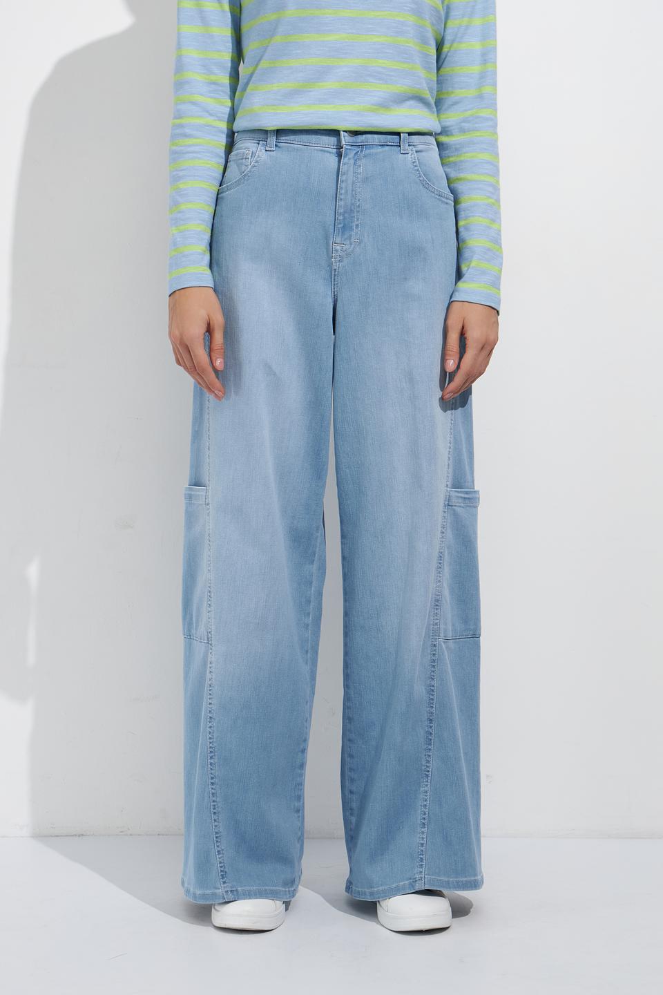 Джинсы Angels карго голубые