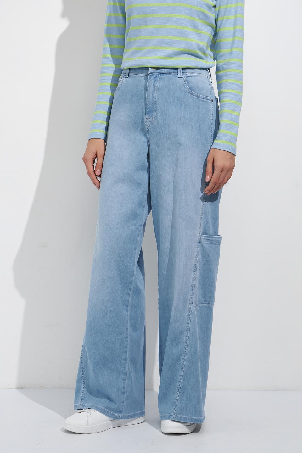 Джинсы Angels карго голубые