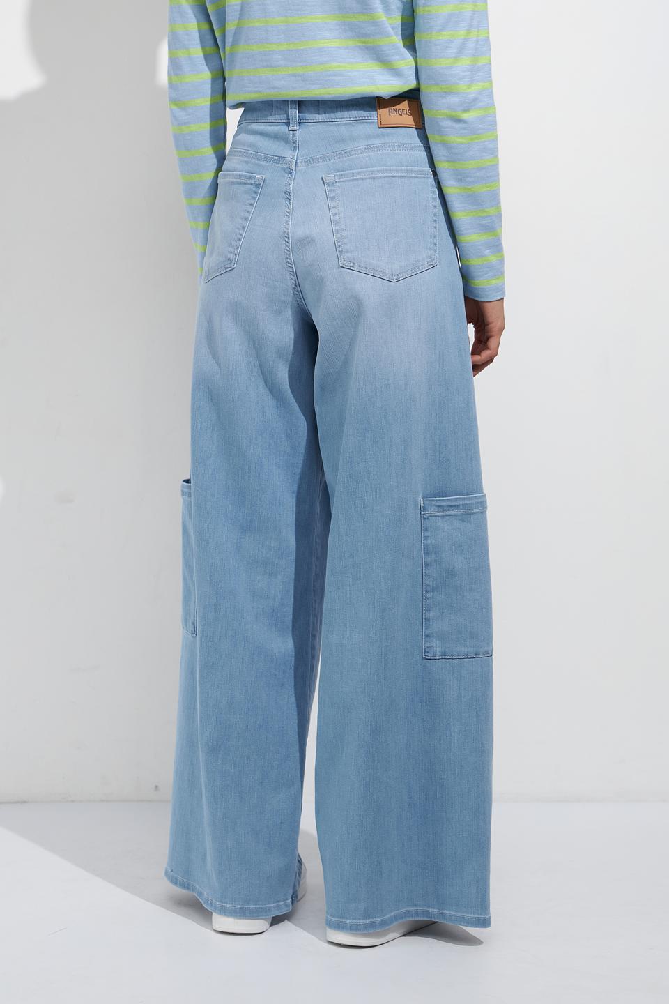 Джинсы Angels карго голубые