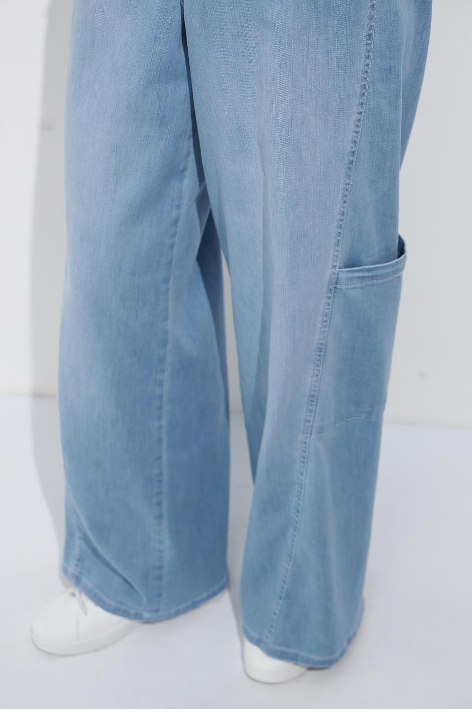 Джинсы Angels карго голубые