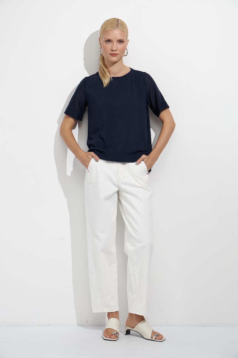 Блуза Zanetti с отделкой